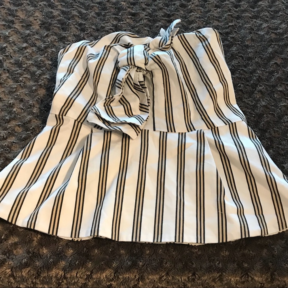 Striped halter top